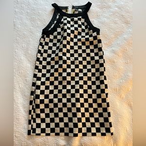 Zara Basic Checkered Dress WITH POCKETS